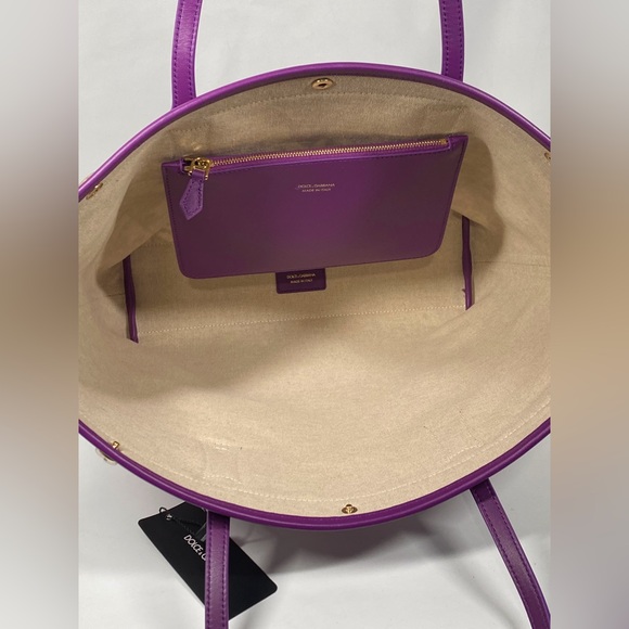 Dolce&Gabbana Majolica-Print Canvas Shopping Tote Bag - Picture 13 of 16